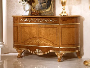 DIAMANTE - Wood veneer sideboard with doors by Barnini Oseo - view 2